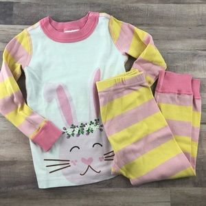 Size 90 US 3 HANNA ANDERSSON Bunny Spring and Easter Pajamas